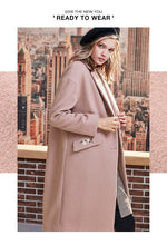 Load image into Gallery viewer, 2019 Autumn Winter Women Wool Coat New Women&#39;s Embroidered Woolen Coat