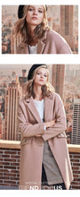 Load image into Gallery viewer, 2019 Autumn Winter Women Wool Coat New Women&#39;s Embroidered Woolen Coat