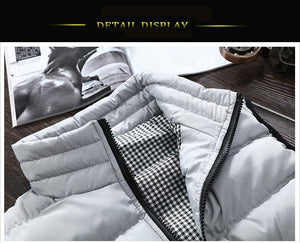 Casual Vest Men Autumn Winter Jackets Thick Vests Sleeveless Coats Warm Cotton-Padded Waistcoat