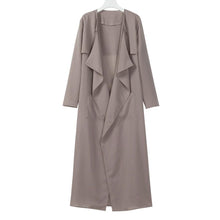 Load image into Gallery viewer, New Style Female Ladies Autumn Long Coat Long Sleeve Tops Cardigan Waterfall Outwear Long Coat