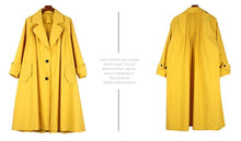 Load image into Gallery viewer, 2019 Loose Notched Full Sleeve Simple Fold Patchwork Thin Type Jacket