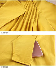 Load image into Gallery viewer, 2019 Loose Notched Full Sleeve Simple Fold Patchwork Thin Type Jacket