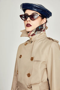 2019 Women's Waterproof Cotton Long Classic Double-breasted The Kensington Heritage Trench Coat