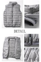 Load image into Gallery viewer, Winter New Men White Duck Down Vest Ultralight Sleeveless Vest Jacket