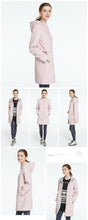 Load image into Gallery viewer, 2019 Fall Woman Clothing Solid Color Long Sleeved Casual New Women Coat Stand Collar Pockets Trench Coat