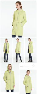 2019 Fall Woman Clothing Solid Color Long Sleeved Casual New Women Coat Stand Collar Pockets Trench Coat