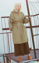 Load image into Gallery viewer, Vero Moda Fall Lapel Zip Front Cinched Waist Medium-style Lace-up Coat Jacket