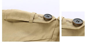 British Style Women Long Trench Coat Double-Breasted Cotton Outerwear Coats Ladies Casual
