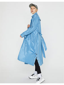 Autumn Slid Elegant Women Long Trench Coat Casaco Feminino Overcoat