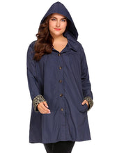 Load image into Gallery viewer, Women Rain Coat Jacket Spring Autumn Hooded Windbreaker Lightweight Waterproof Raincoat