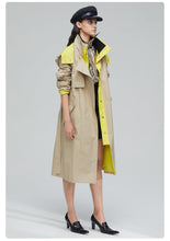 Load image into Gallery viewer, 2019 Autumn Trench Coat Women Outrwear Quality Hood Double Breasted Top Long Coat Fashion