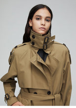 Load image into Gallery viewer, 2019 Autumn Top Trench Coat Women Double Breasted Long Outerwear Lady Overcoat