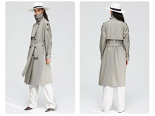 Load image into Gallery viewer, 2019 Autumn Top Trench Coat Women Double Breasted Long Outerwear Lady Overcoat