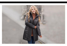 Load image into Gallery viewer, Women Trench Coats Autumn Winter Ladies Fashion Coat Detachable Hood