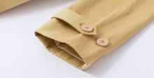 Load image into Gallery viewer, 2019 Spring Autumn England Retro Style Turn Down Collar Show Waist With Belt Women Long Trench Coat