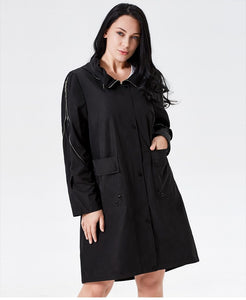 2019 Trench Coat Spring Women Hooded Fashion Female Trench Clothes Classic Manteau Ukraine Ladies