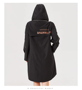 2019 Trench Coat Spring Women Hooded Fashion Female Trench Clothes Classic Manteau Ukraine Ladies