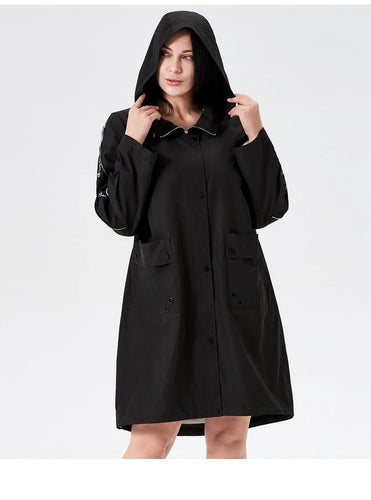 2019 Trench Coat Spring Women Hooded Fashion Female Trench Clothes Classic Manteau Ukraine Ladies
