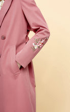 Load image into Gallery viewer, Women&#39;s Double-breasted Lapel Medium Length Embroidered Wind Coat