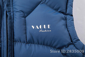 2019 Men Thickening Cotton Vest Hat Hooded Warm Vest Winter Waistcoat