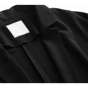 2019 Summer Loose Women Coats Three Quarter Sleeve Black Sunscreen Trench Coat Clothes Korean