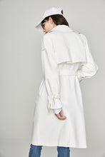 Load image into Gallery viewer, 2019 Autumn New Casual Women&#39;s Cotton Washed Long Double-breasted Trench Coat Loose Clothing
