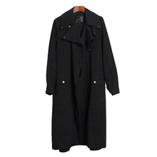 Load image into Gallery viewer, 2019 Autumn Women&#39;s Casual Trench Coat Cotton Vintage Washed Military Outwear Loose Clothing With Belt