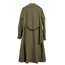Load image into Gallery viewer, 2019 Autumn Women&#39;s Casual Trench Coat Cotton Vintage Washed Military Outwear Loose Clothing With Belt