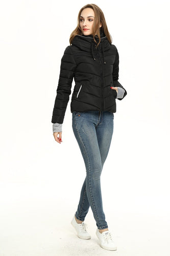 Girl Winter Zipper Jacket Women Parka Thicken Outerwear Anorak Women Down Parka Coats