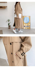 Load image into Gallery viewer, 2019 Autumn Winter Women&#39;s Coat Korean Windbreaker Female Double Breasted Ladies Long Chic Trench Coats