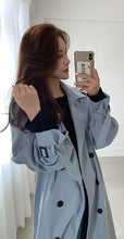 Load image into Gallery viewer, 2019 Autumn Winter Women&#39;s Coat Korean Windbreaker Female Double Breasted Ladies Long Chic Trench Coats