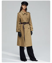 Load image into Gallery viewer, 2019 Khaki Trench Coat Women X-Long Cotton Loose Clothing With Belt Woman Clothes