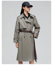 Load image into Gallery viewer, 2019 Khaki Trench Coat Women X-Long Cotton Loose Clothing With Belt Woman Clothes