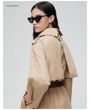 Load image into Gallery viewer, 2019 Khaki Trench Coat Women X-Long Cotton Loose Clothing With Belt Woman Clothes