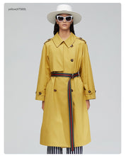 Load image into Gallery viewer, 2019 Khaki Trench Coat Women X-Long Cotton Loose Clothing With Belt Woman Clothes