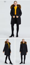 Load image into Gallery viewer, 2019 New Winter Collection Jacket Women Winter Parka With Fur Hood Patch Pocket Women Coat