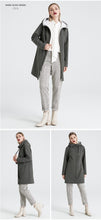 Load image into Gallery viewer, 2019 Spring Autumn Long Women&#39;s Trench Coat Stand Collar Hooded Female Slim Synthetic Women&#39;s Coat