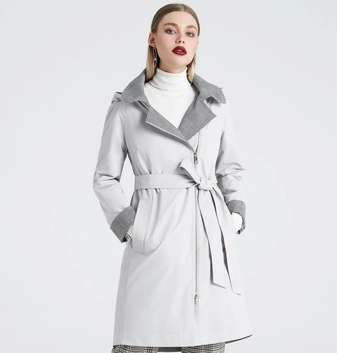 2019 Trench Spring Autumn Female Windproof Warm Female Coat European American Model Windbreaker