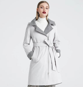 2019 Trench Spring Autumn Female Windproof Warm Female Coat European American Model Windbreaker