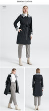 Load image into Gallery viewer, 2019 Trench Spring Autumn Female Windproof Warm Female Coat European American Model Windbreaker