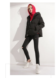 2019 New Winter Women High Quality White Duck Down Hoodies Jackets Fashion Ladies Jackets