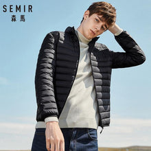 Load image into Gallery viewer, SEMIR 2019 Down Jacket Men Winter Portability Warm White Duck Down Hooded Man