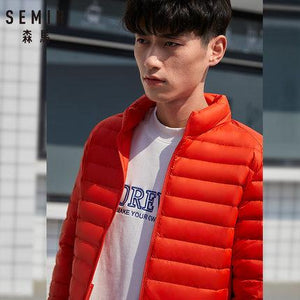 SEMIR 2019 Down Jacket Men Winter Portability Warm White Duck Down Hooded Man