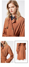 Load image into Gallery viewer, 2019 Women&#39;s Double Breasted Solid Loose Fit Long Wind Coat