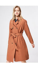 Load image into Gallery viewer, 2019 Women&#39;s Double Breasted Solid Loose Fit Long Wind Coat