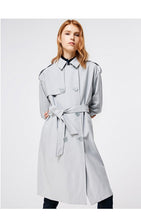 Load image into Gallery viewer, 2019 Women&#39;s Double Breasted Solid Loose Fit Long Wind Coat