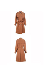 Load image into Gallery viewer, 2019 Women&#39;s Double Breasted Solid Loose Fit Long Wind Coat