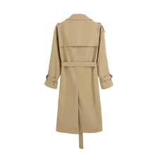 Load image into Gallery viewer, 2019 Women Trench Coat Long Double-Breasted Belt Khaki Office Lady Clothing Autumn Spring Outerwear Quality