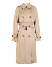 Load image into Gallery viewer, Women&#39;s Double-breasted Lace-up Cinched Waist Wind Coat