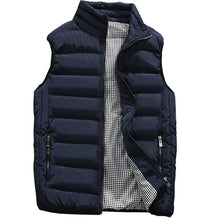 Load image into Gallery viewer, Casual Vest Men Autumn Winter Jackets Thick Vests Sleeveless Coats Warm Cotton-Padded Waistcoat